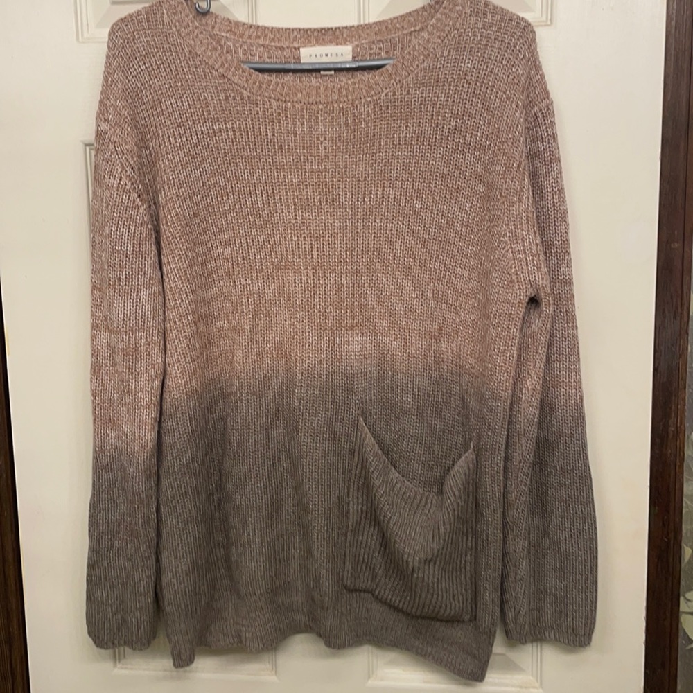 Beautiful Promesa one pocket mix color sweater